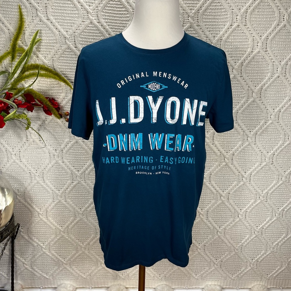 JEAN PASCALE  |  Blue Short Sleeve Logo‎ T-Shirt